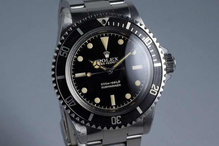 1963 Rolex Submariner 5512 PCG Gilt Glossy Chapter Ring Dial
