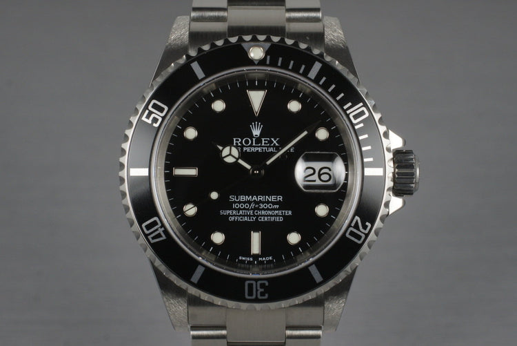 2003 Rolex Submariner 16610