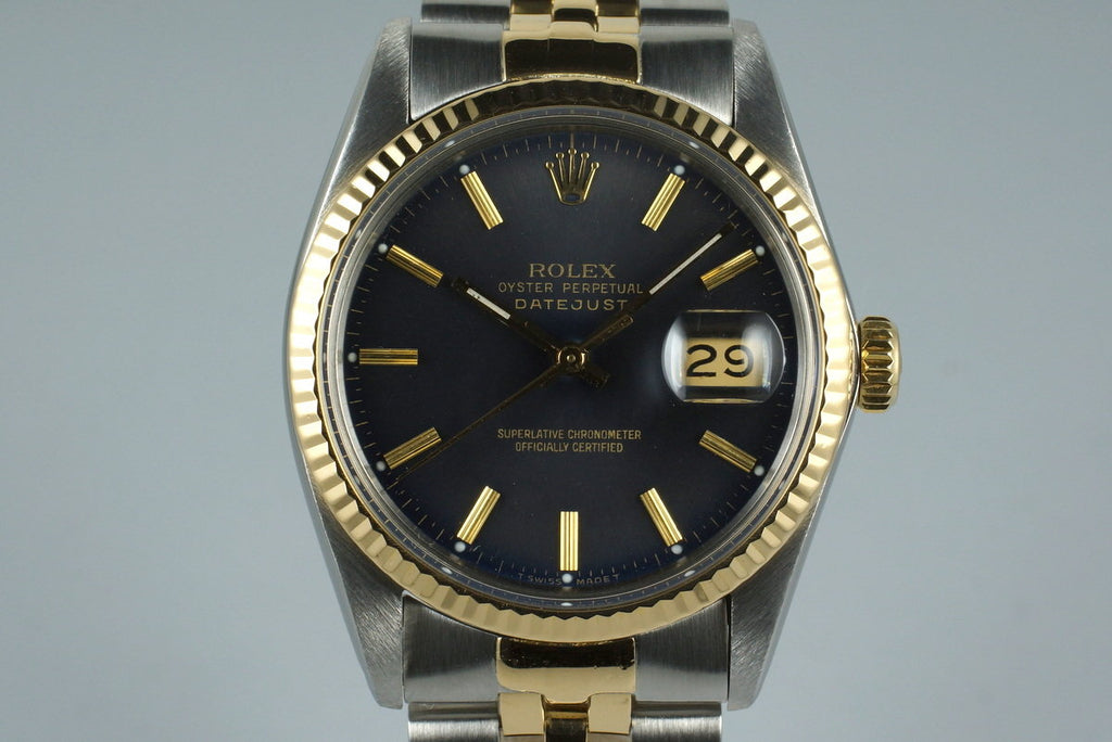 1984 Rolex Two Tone DateJust 16013 with Box and Papers