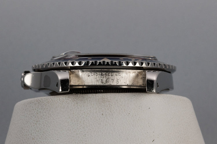 1977 Rolex GMT-Master 1675 "Pepsi" with Box, Papers, and Service Papers