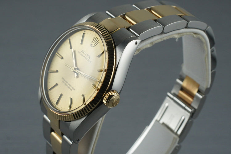 1988 Rolex Two Tone Oyster Perpetual 1005 with Box and Papers