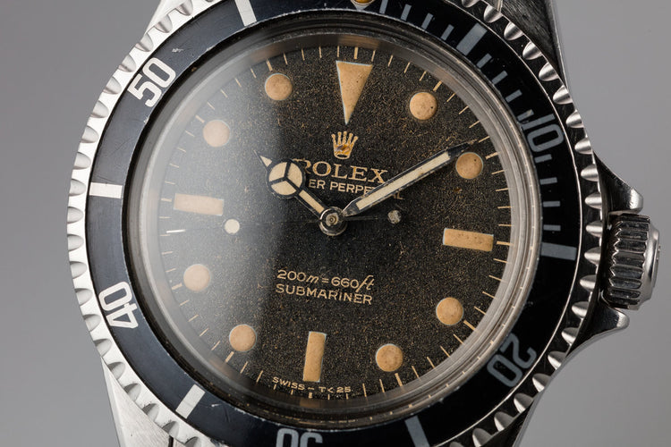 1966 Rolex Submariner 5513 with Gilt "Bart Simpson" Dial