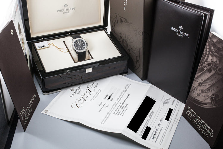 2017 Patek Philippe Aquanaut 5167A-001 with Box and Papers