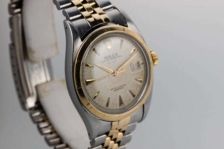 Rolex Vintage 1953 Two Tone DateJust 6155 with Purchase Papers