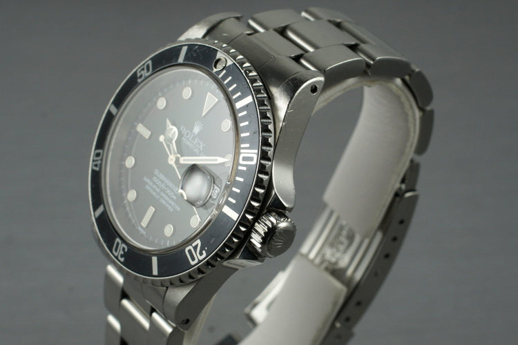 1999 Rolex Submariner 16610 with Box and Papers