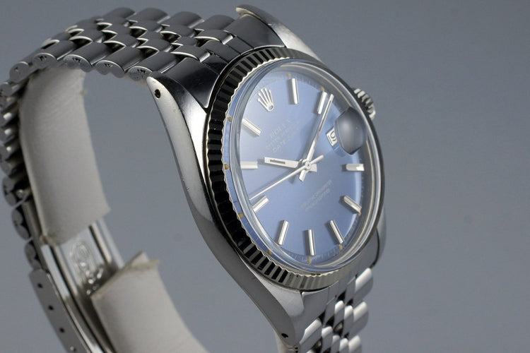 1972 Rolex Datejust 1601 Blue Dial