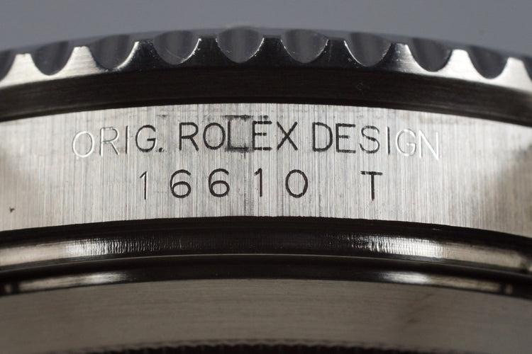 2004 Rolex Green Submariner 16610V Mark I Dial