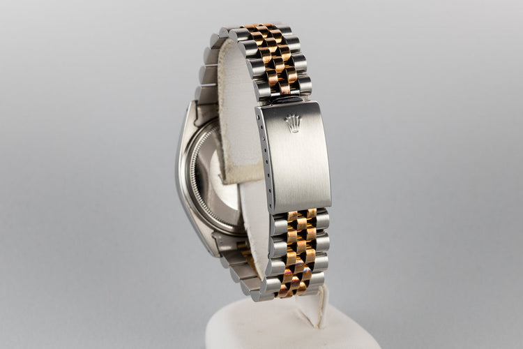 1977 Rolex Two-Tone DateJust 1601 with Matte Champagne Dial and Rosy Case Patina