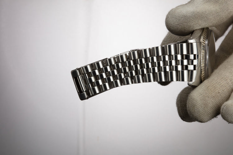 1973 Rolex DateJust 1601 with No Lume Silver Linen Dial