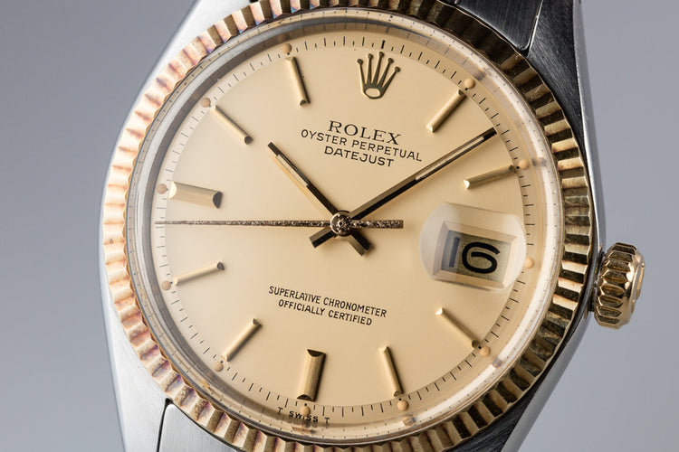 1978 Rolex Two-Tone DateJust 1601 with Matte Champagne Dial