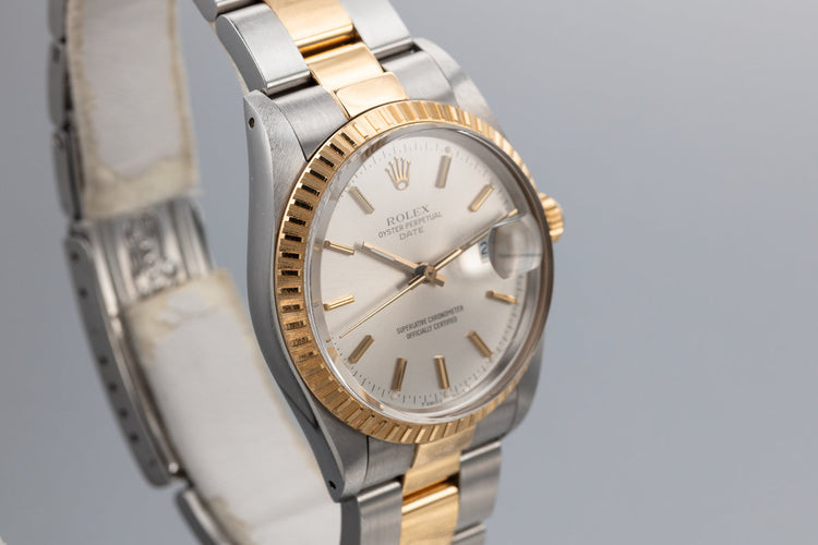 1988 Rolex Two Tone Date 15053 with Box and Papers