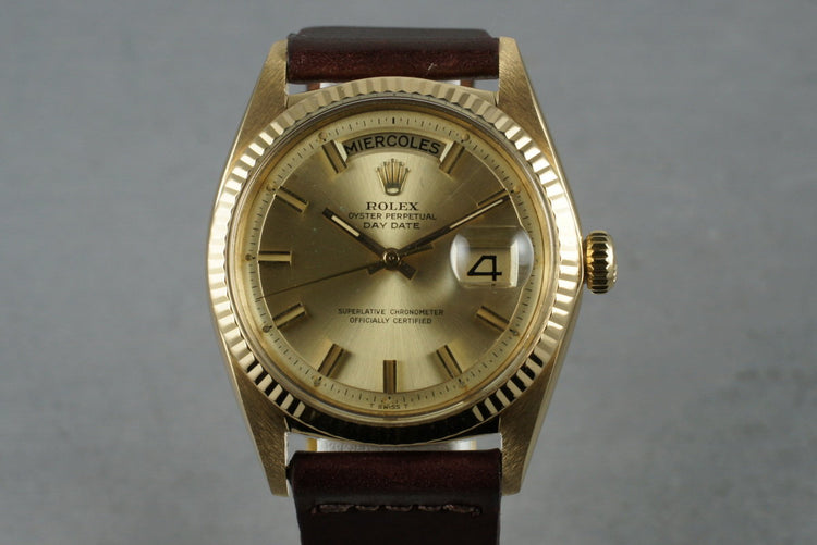 1966 Rolex 18K YG President 1803 “Fat Boy”