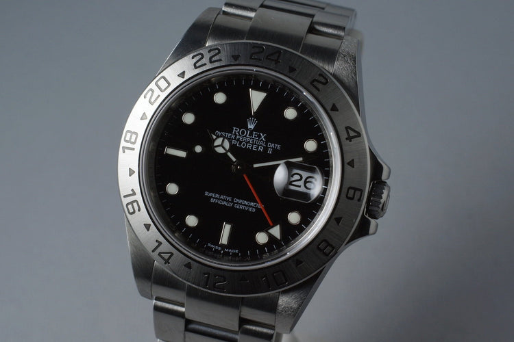 2009 Rolex Explorer II 16570 with 3186 Movement with Box and Papers