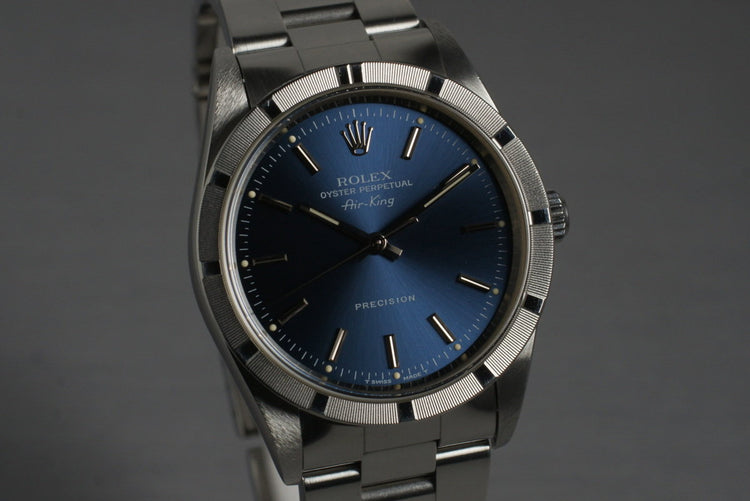 1997 Rolex Air-King 14010 Blue Dial