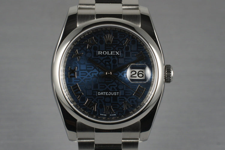 2009 Rolex DateJust 116200 with Box and Papers
