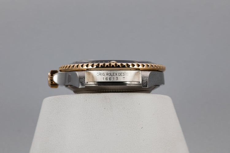 2006 Rolex Two-Tone Submariner 16613 Serti Dial with Box and Papers