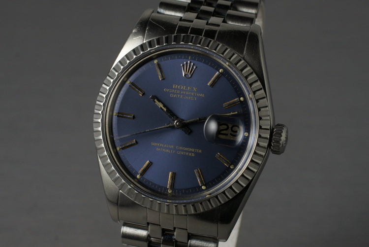 1978 Rolex Datejust 1603 with Matte Blue Sigma Dial