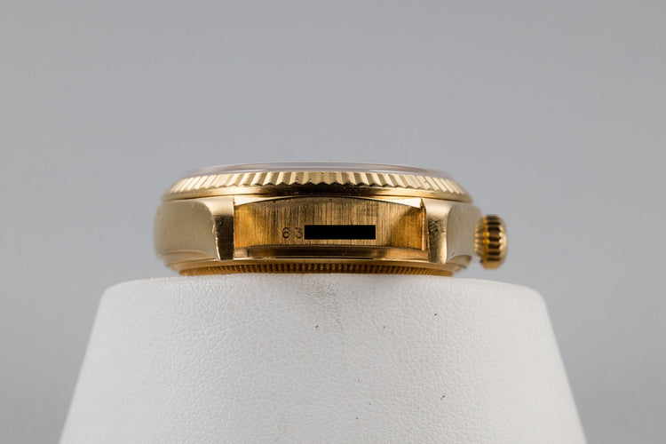 1980 Rolex Day-Date 18038 Factory Diamond Blue Vignette Dial