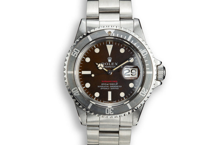 1970 Rolex Red Submariner 1680 MK II Tropical Dial