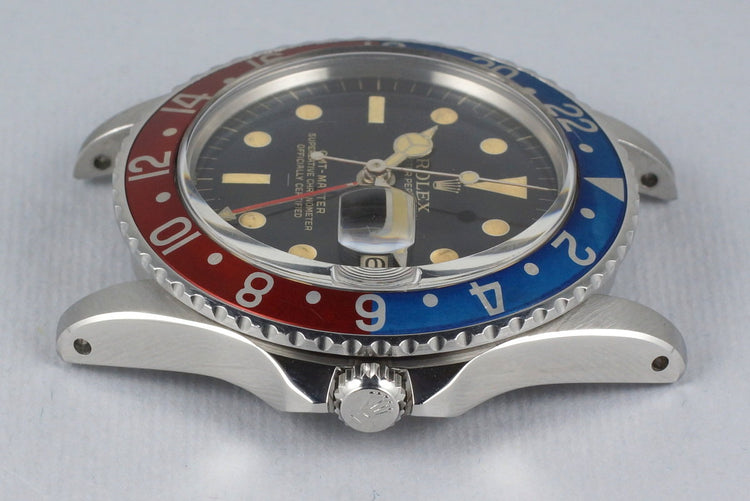 1963 Rolex GMT 1675 PCG Gilt Chapter Ring Underline Dial