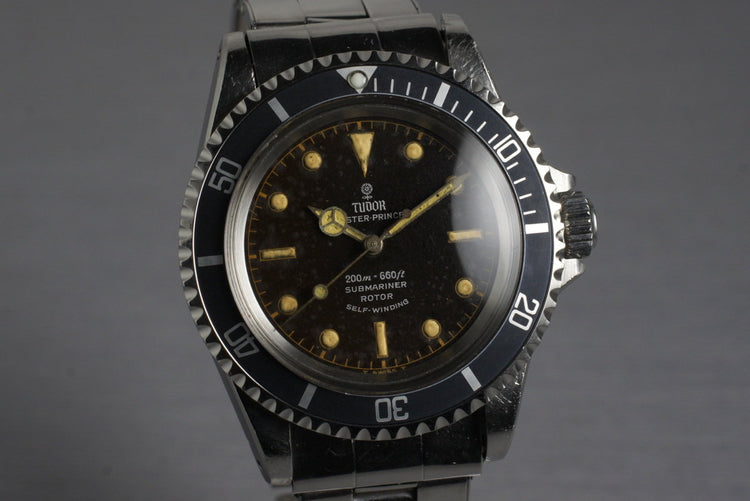 1965 Tudor Submariner 7928 Tropical Chapter Ring Dial with Box