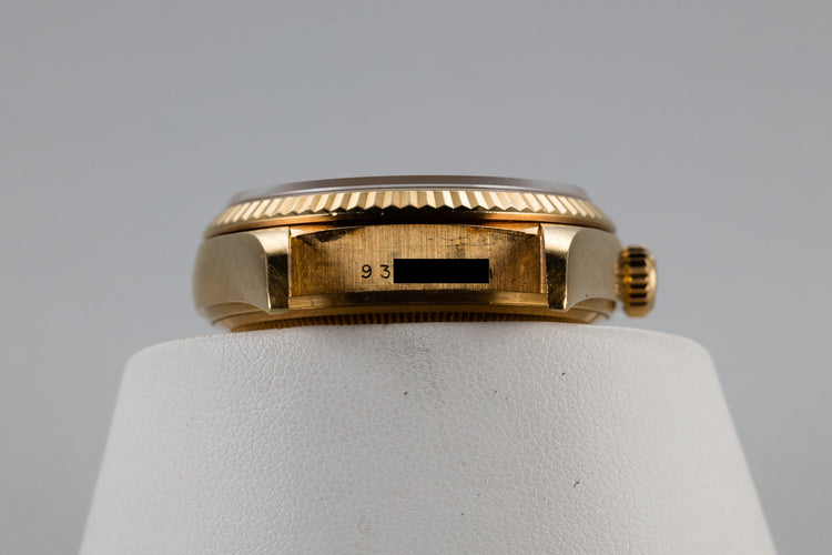 1986 Rolex 18K Day-Date 18038 Tapestry Dial