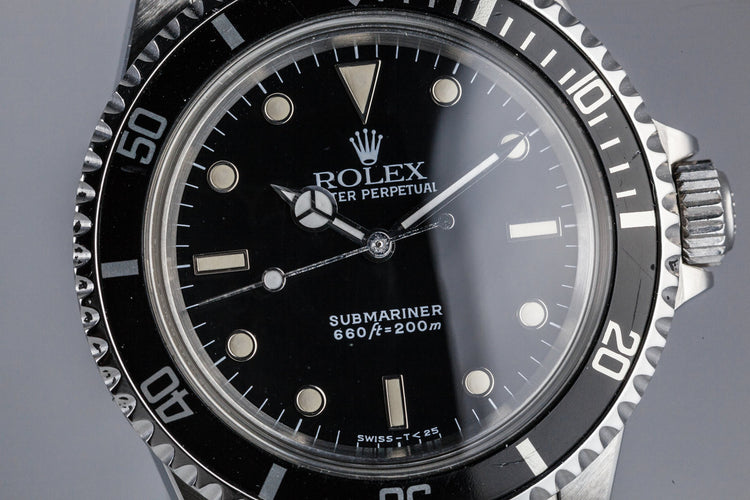 1988 Rolex Submariner 5513 with Box and Papers