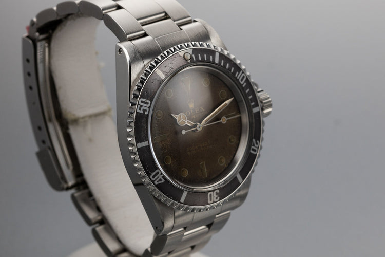 1966 Rolex Submariner 5513 with Tropical Gilt Dial with Service Papers