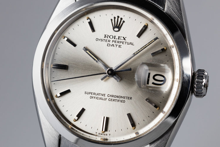 1967 Rolex Date 1500 Silver Dial