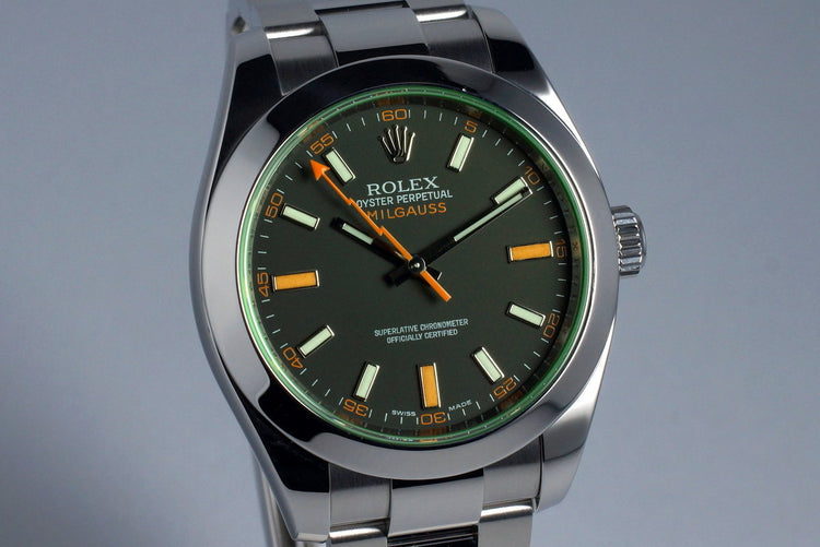 2009 Rolex Milgauss Green 116400V
