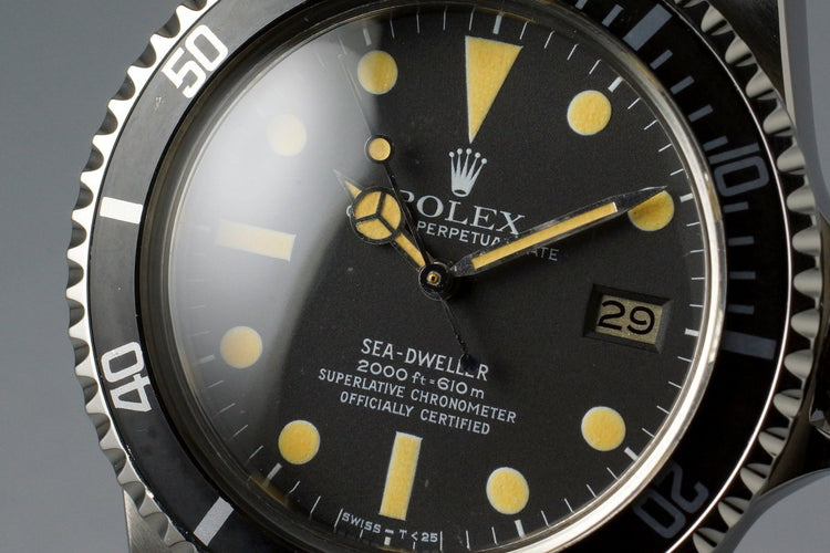 1981 Rolex Sea Dweller 1665 Mark I Dial