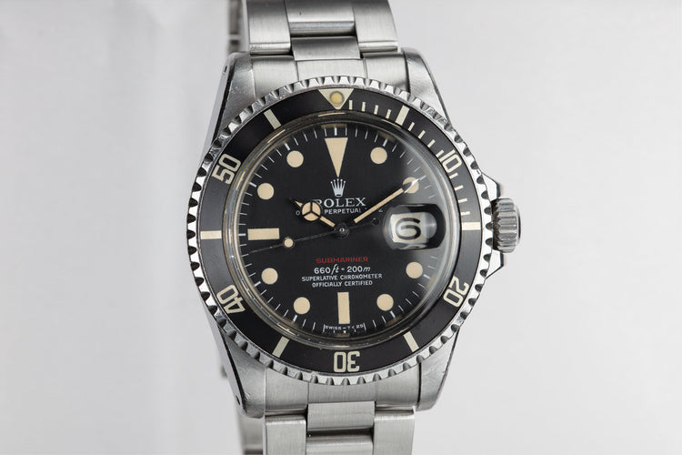 1971 Rolex Red Submariner 1680 with Mk V Dial