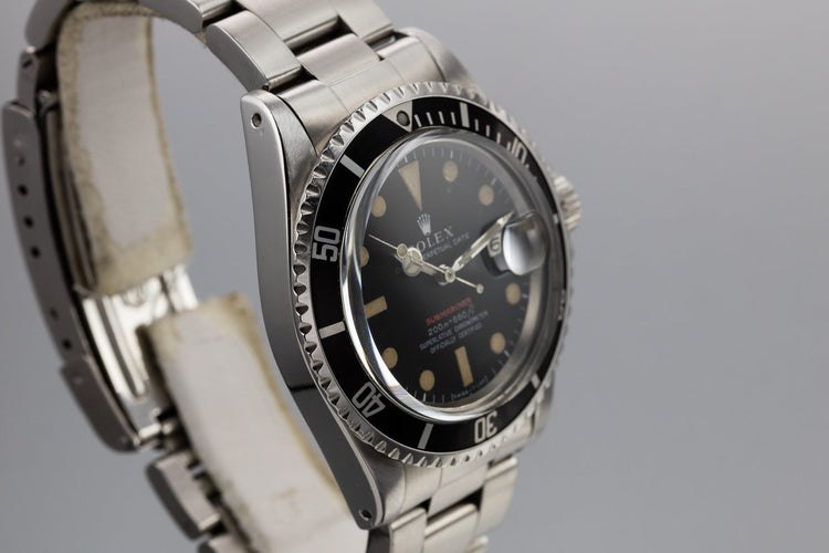 1969 Rolex Red Submariner 1680 with MK II Meters First Dial