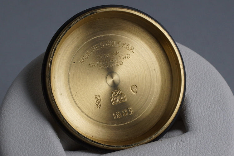 1972 Rolex YG Day-Date 1802 Silver Sigma Dial