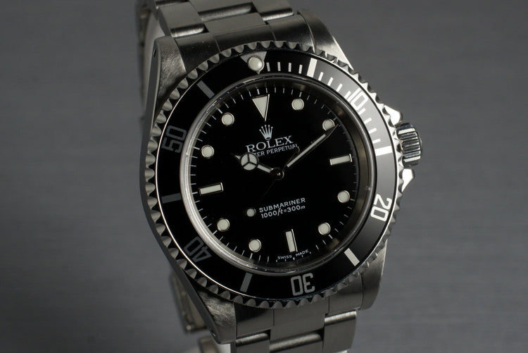 2001 Rolex Submariner 14060M with Box and Papers