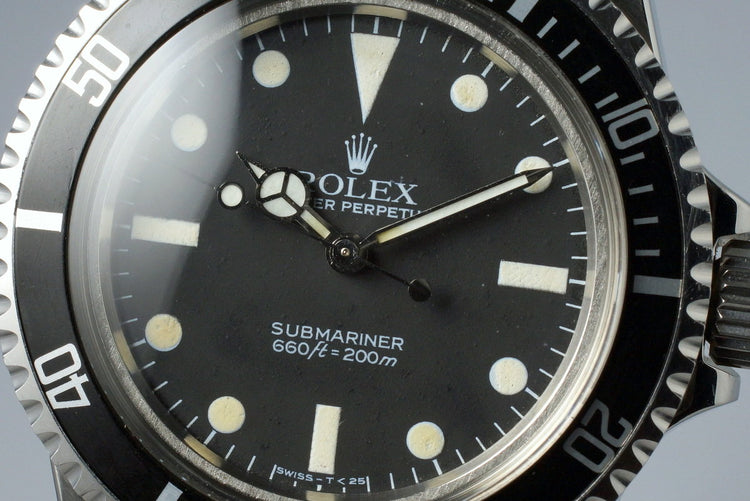 1983 Rolex Submariner 5513 Mark V Maxi Dial