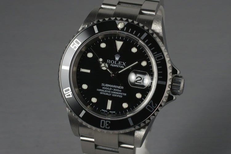 2003 Rolex Submariner 16610