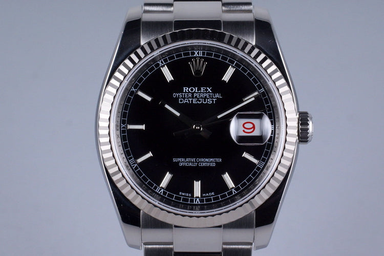2006 Rolex DateJust 116234 Black Dial with Box