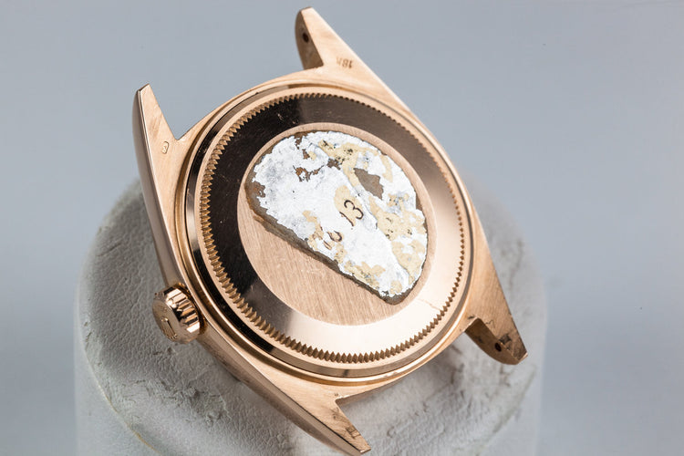 1972 Rolex Rose Gold Day Date 1803 Factory Diamond Silver Dial