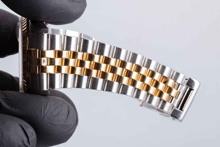 1995 Unpolished Rolex 18K/ST DateJust 16233 Gold Dial