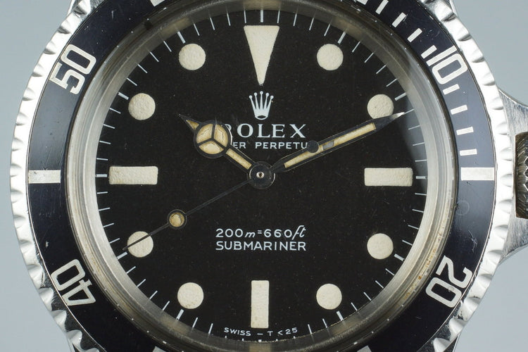1966 Rolex Submariner 5513 Meters First Dial