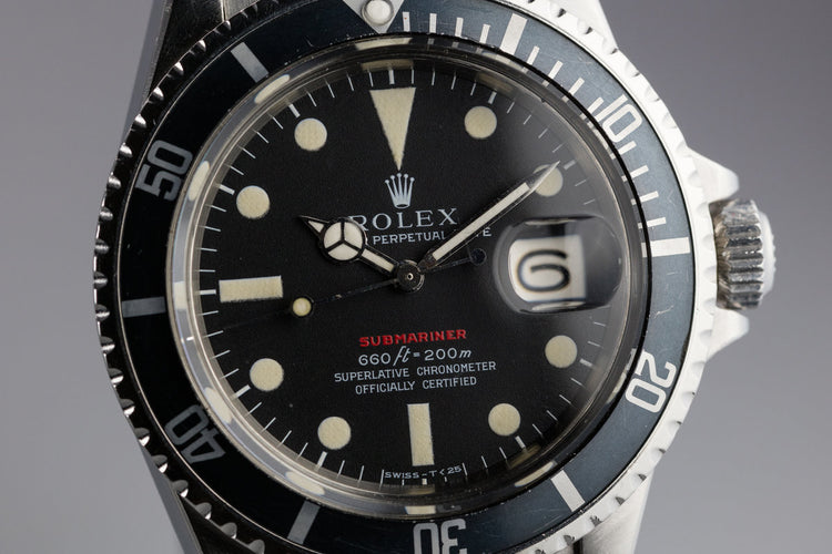 1970 Rolex Red Submariner 1680 with MK IV Dial