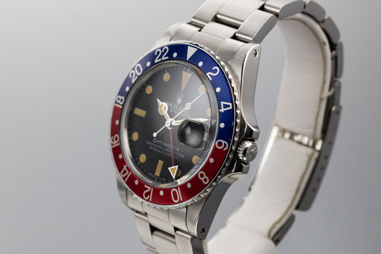 1984 Rolex GMT-Master 16750 Matte Dial with "Pepsi" Insert and Box and Papers