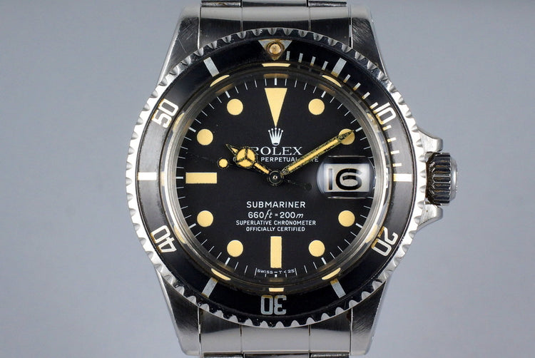 1971 Rolex Red Submariner 1680 White Submariner Dial