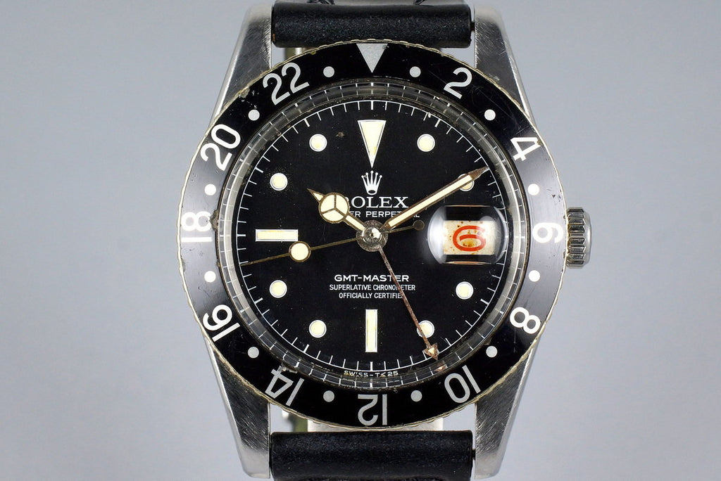 1957 Rolex GMT 6542 Matte Chapter Ring Service Dial