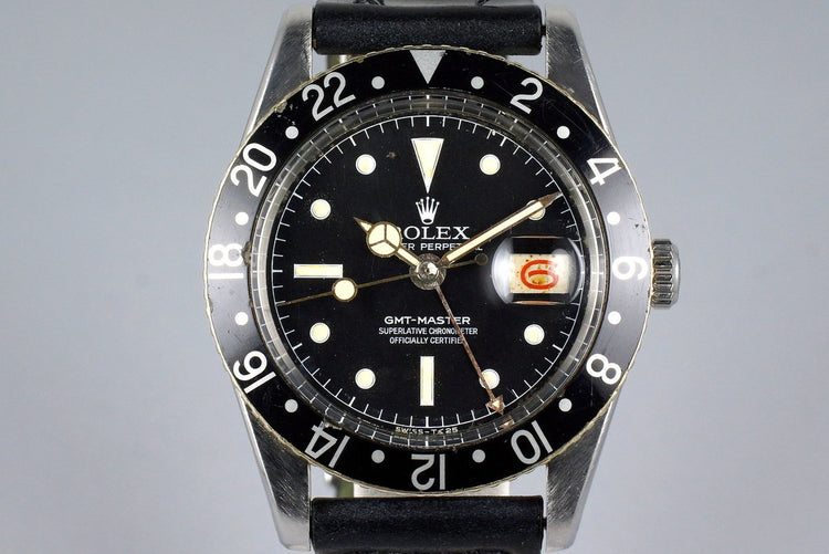 1957 Rolex GMT 6542 Matte Chapter Ring Service Dial