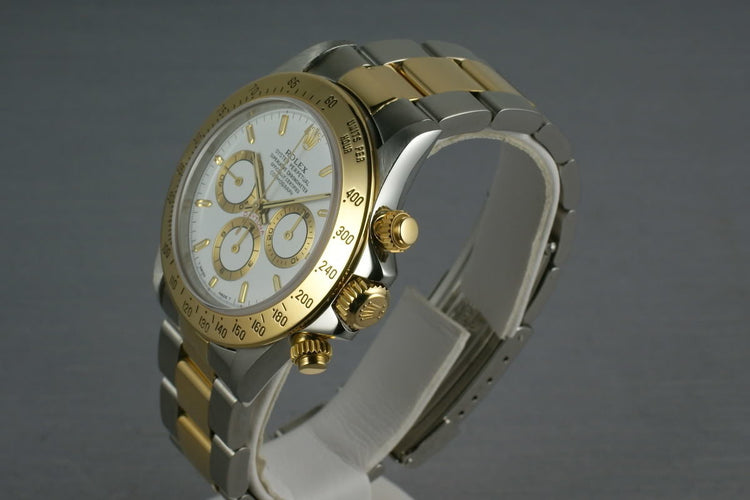 Rolex 18K/SS Zenith Daytona 16523 with Rolex Service Papers