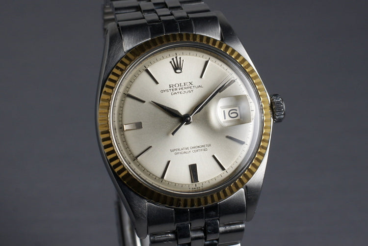1964 Rolex Two Tone DateJust 1601 Silver Dial