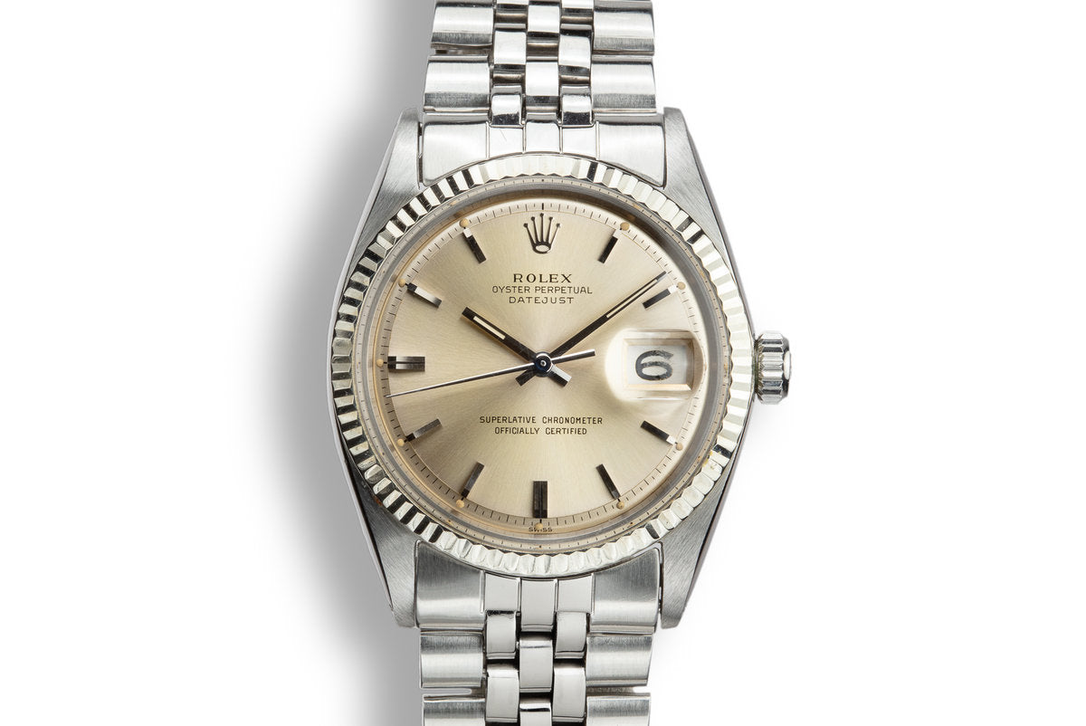 HQ Milton 1963 Rolex DateJust 1601 SWISS Only Silver Dial with