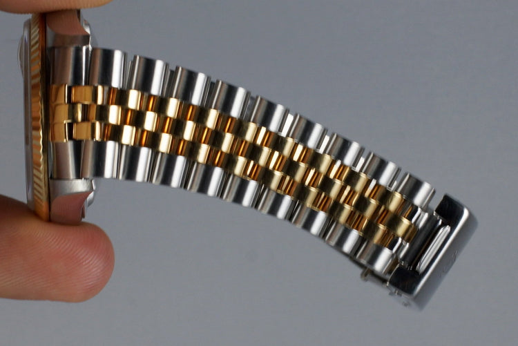 2000 Rolex Two Tone DateJust 16233 Cream Jubilee Arabic Dial